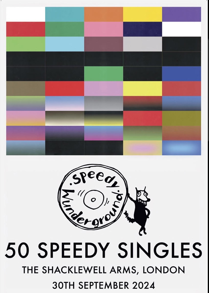 50 Speedy Singles A3 Poster